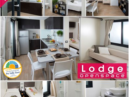 Luxuscamping - Kochmöglichkeit - Venetien - Centro Vacanze Pra`delle Torri Lodge Openspace A auf Centro Vacanze Pra`delle Torri